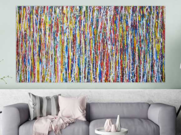 Kunstdruck Ausschnitt erstellen abstraktes Gemälde Nr. 1346