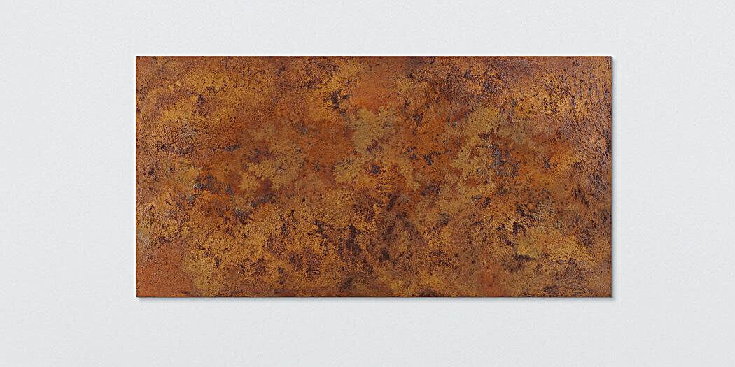 Abstraktes Kunstwerk in Rot und Orange