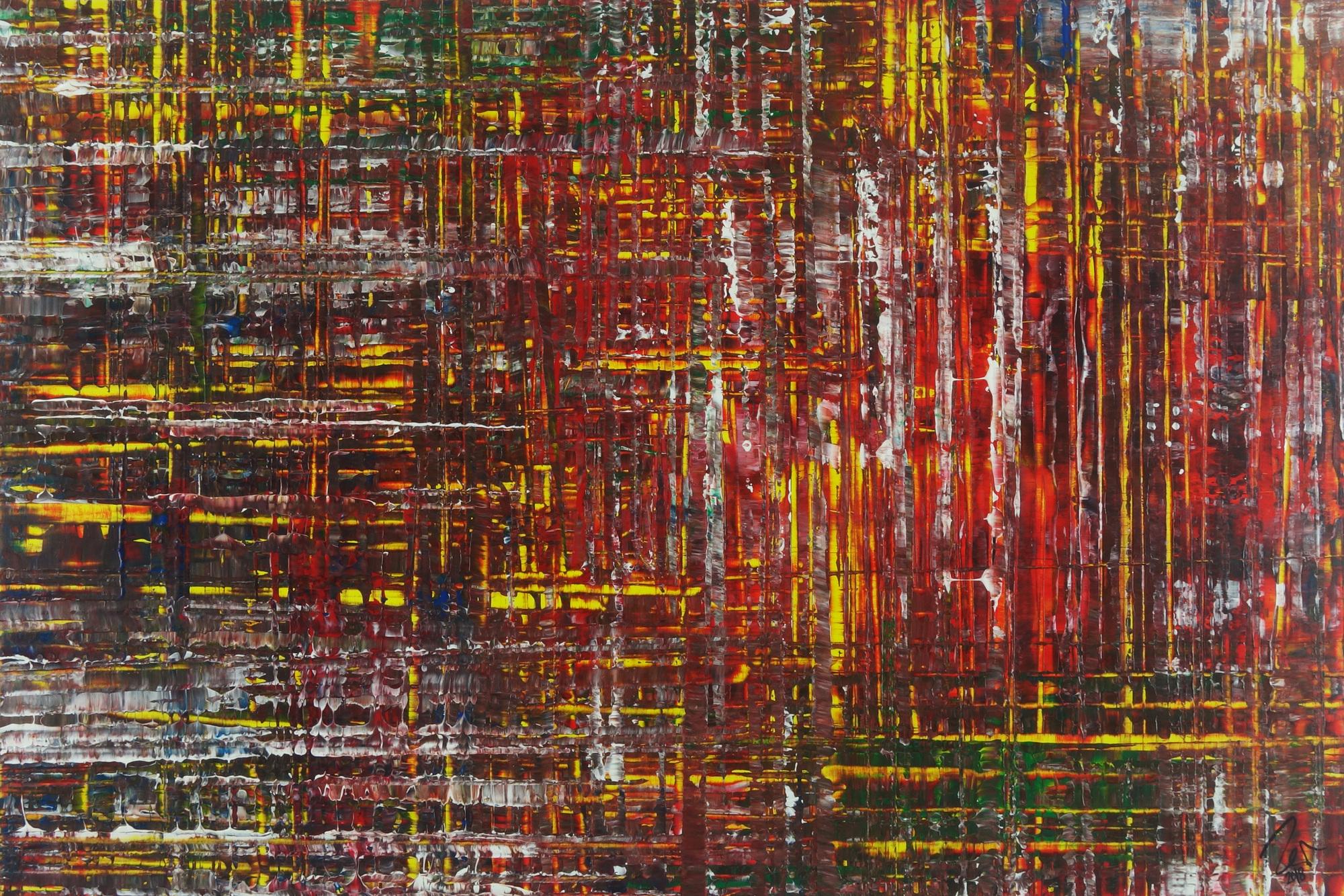 Abstraktes Gemälde Acrylbild Modern Art Spachteltechnik zeitgenössisch