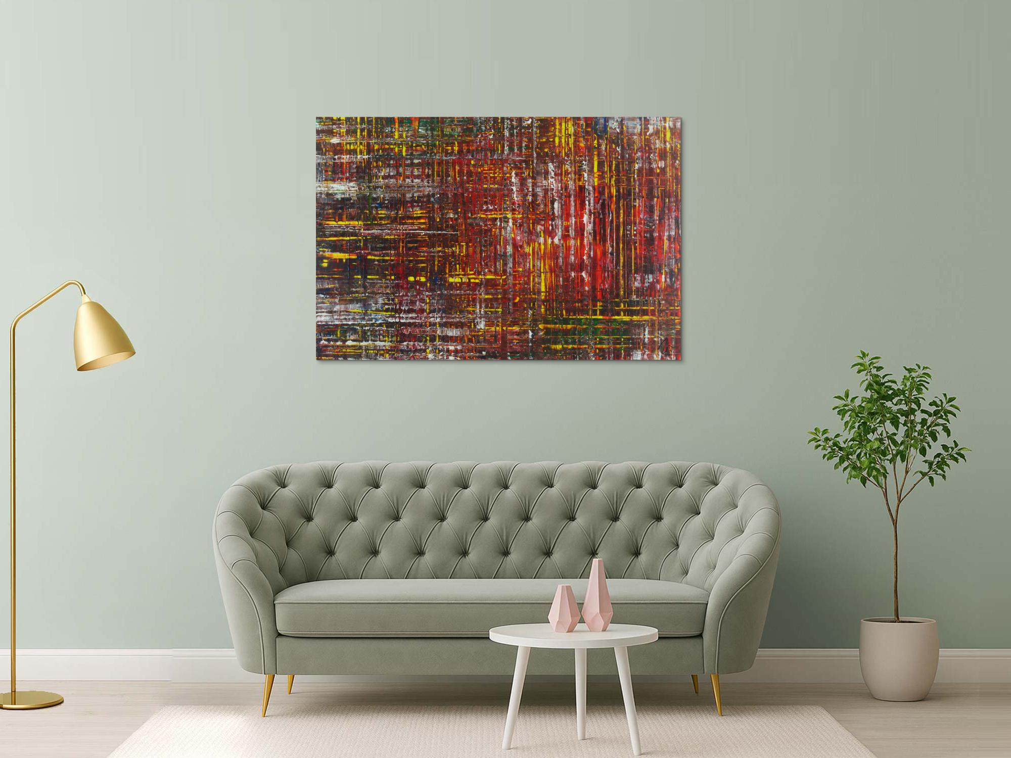 Abstraktes Gemälde Acrylbild Modern Art Spachteltechnik zeitgenössisch