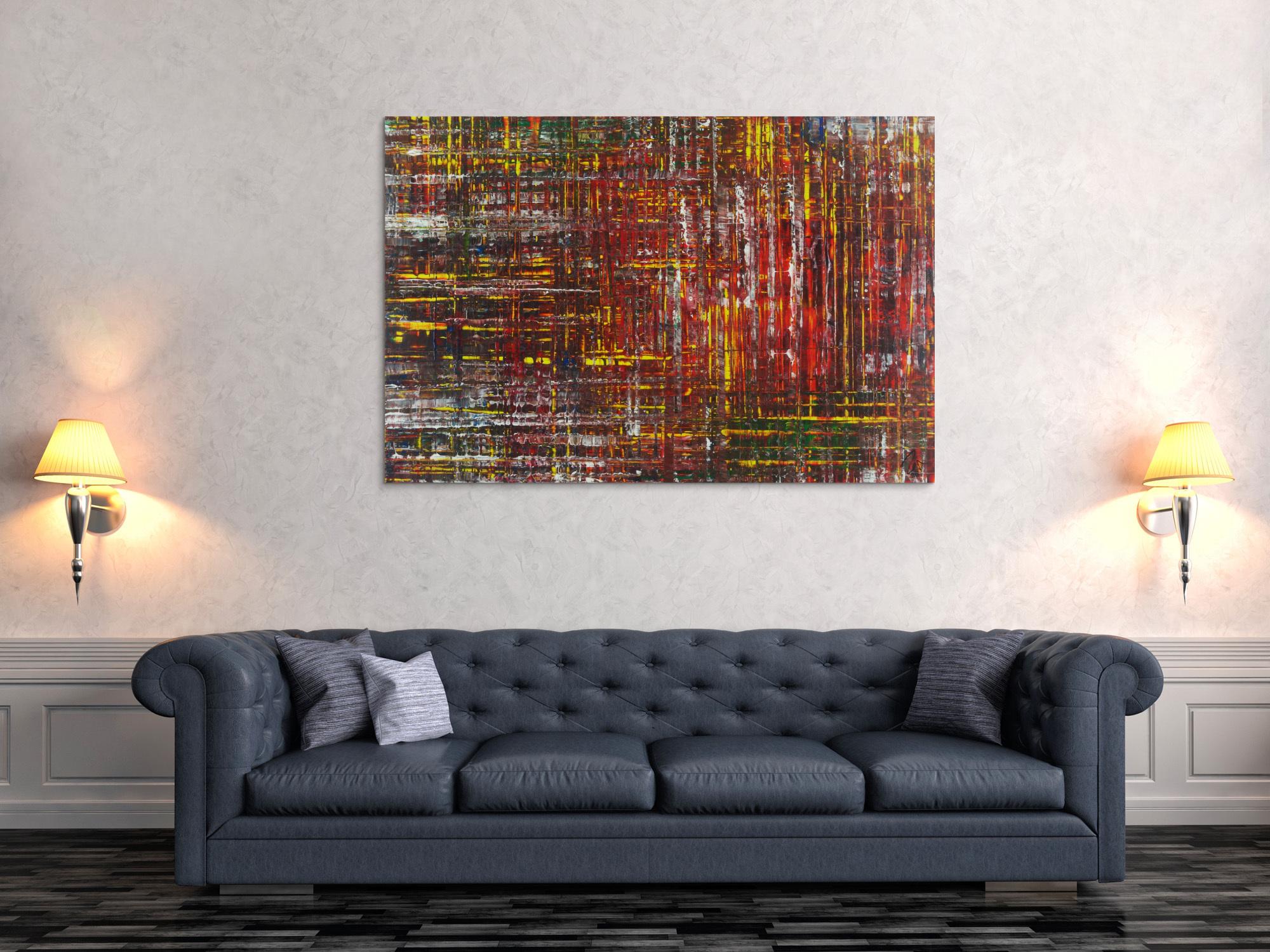 Abstraktes Gemälde Acrylbild Modern Art Spachteltechnik zeitgenössisch