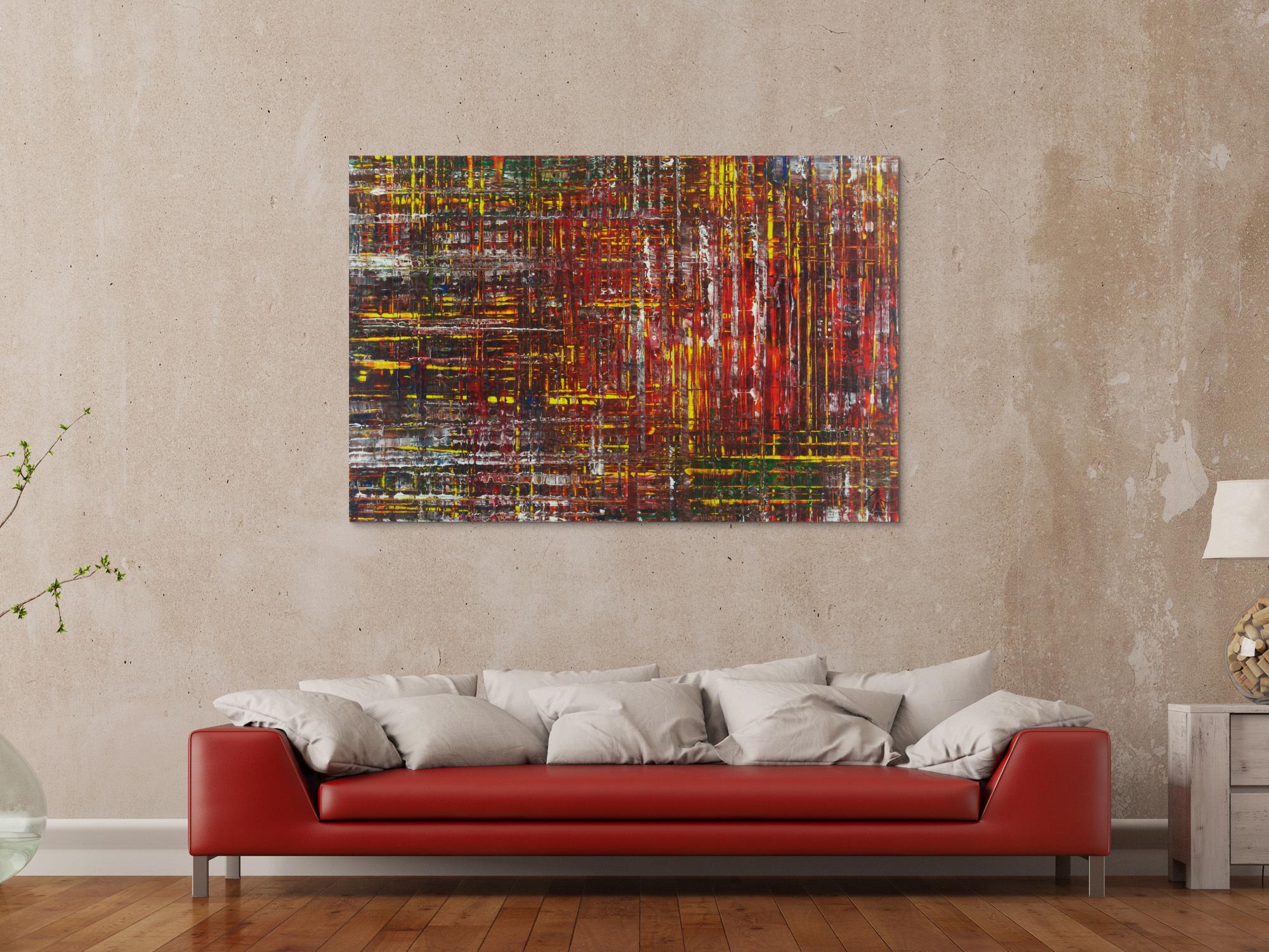 Abstraktes Gemälde Acrylbild Modern Art Spachteltechnik zeitgenössisch