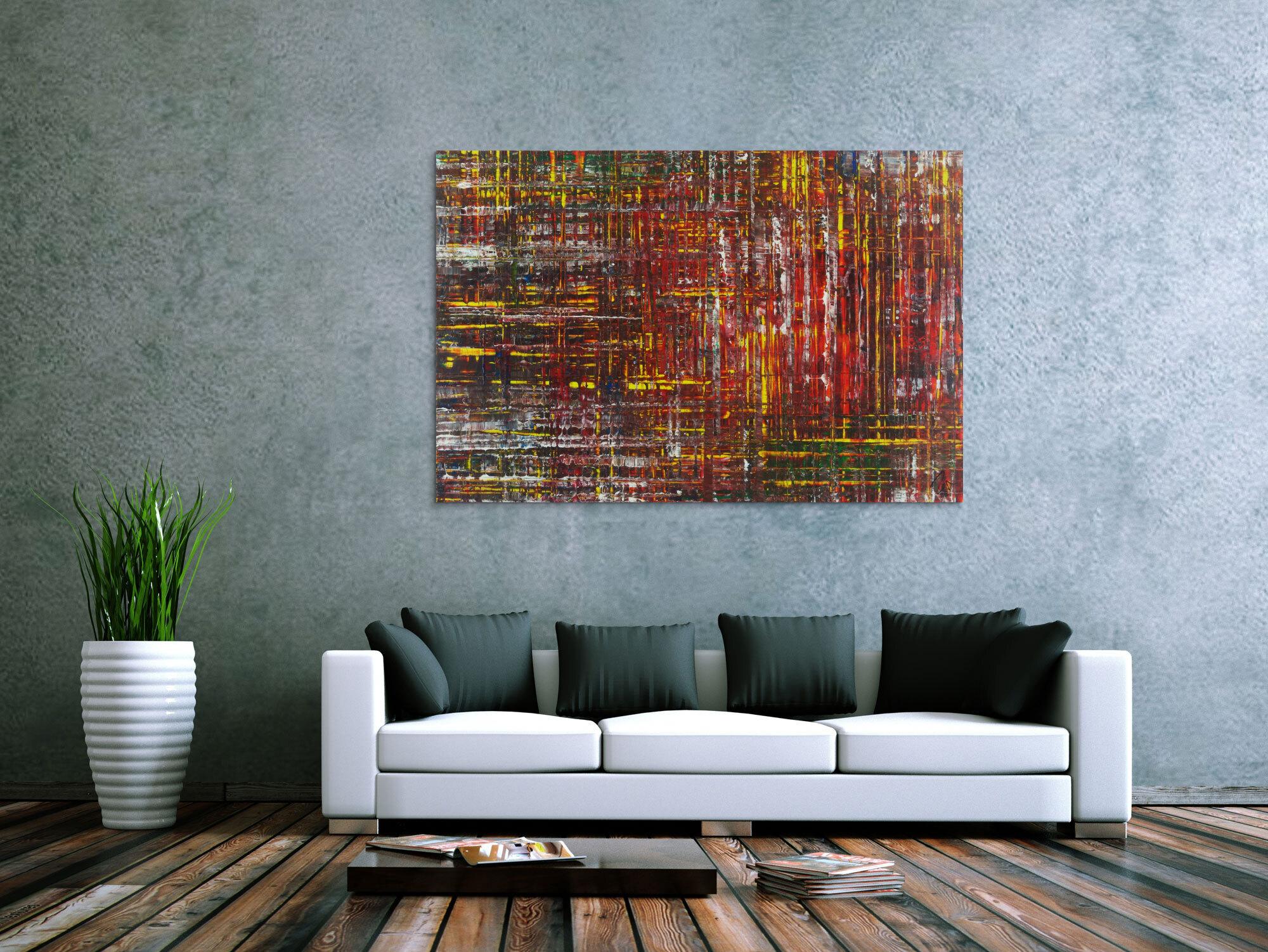 Abstraktes Gemälde Acrylbild Modern Art Spachteltechnik zeitgenössisch