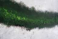 Detailaufnahme Abstraktes Acrylbild grau schwarz grün Modern Art zeitgenössisch
