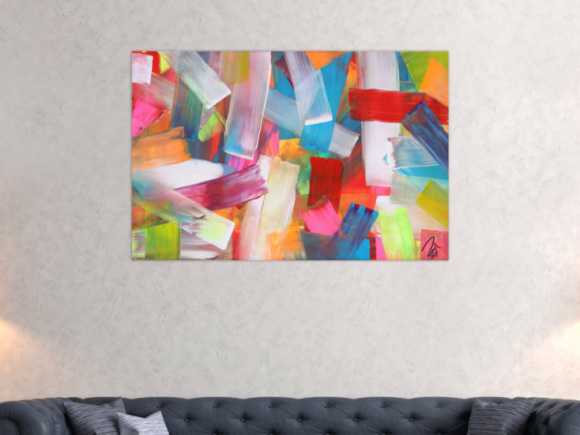 Kunstdruck Ausschnitt erstellen abstraktes Gemälde Nr. 1375