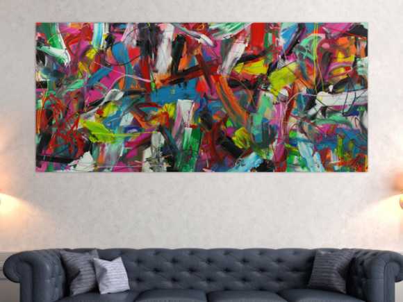 Kunstdruck Ausschnitt erstellen abstraktes Gemälde Nr. 1379