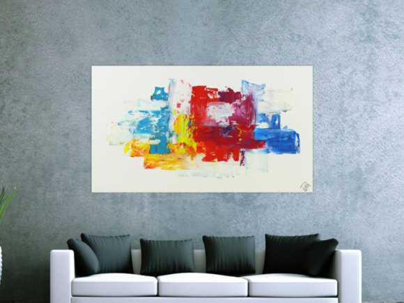 Kunstdruck Ausschnitt erstellen abstraktes Gemälde Nr. 1381