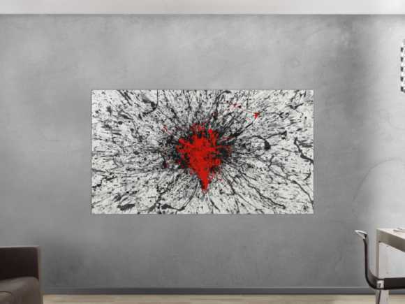 Kunstdruck Ausschnitt erstellen abstraktes Gemälde Nr. 1383