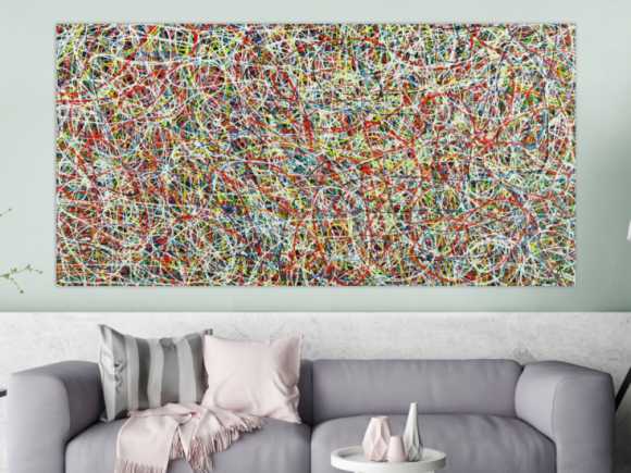 Kunstdruck Ausschnitt erstellen abstraktes Gemälde Nr. 1387