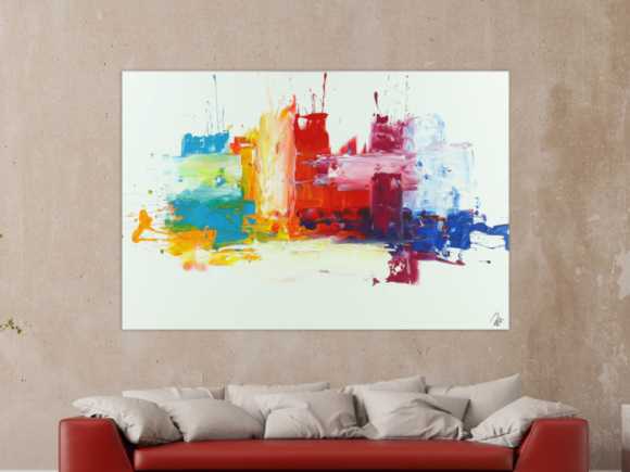 Kunstdruck Ausschnitt erstellen abstraktes Gemälde Nr. 1400