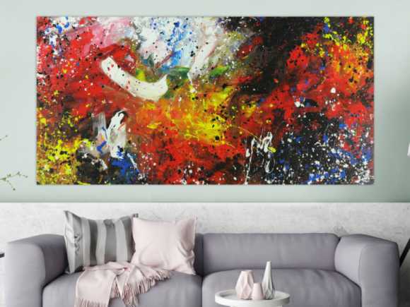 Kunstdruck Ausschnitt erstellen abstraktes Gemälde Nr. 1401