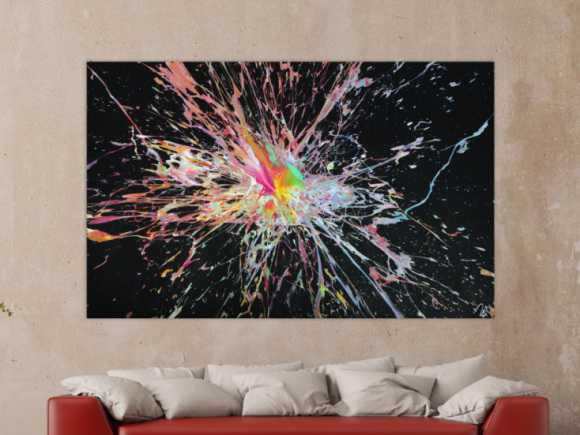 Kunstdruck Ausschnitt erstellen abstraktes Gemälde Nr. 1406