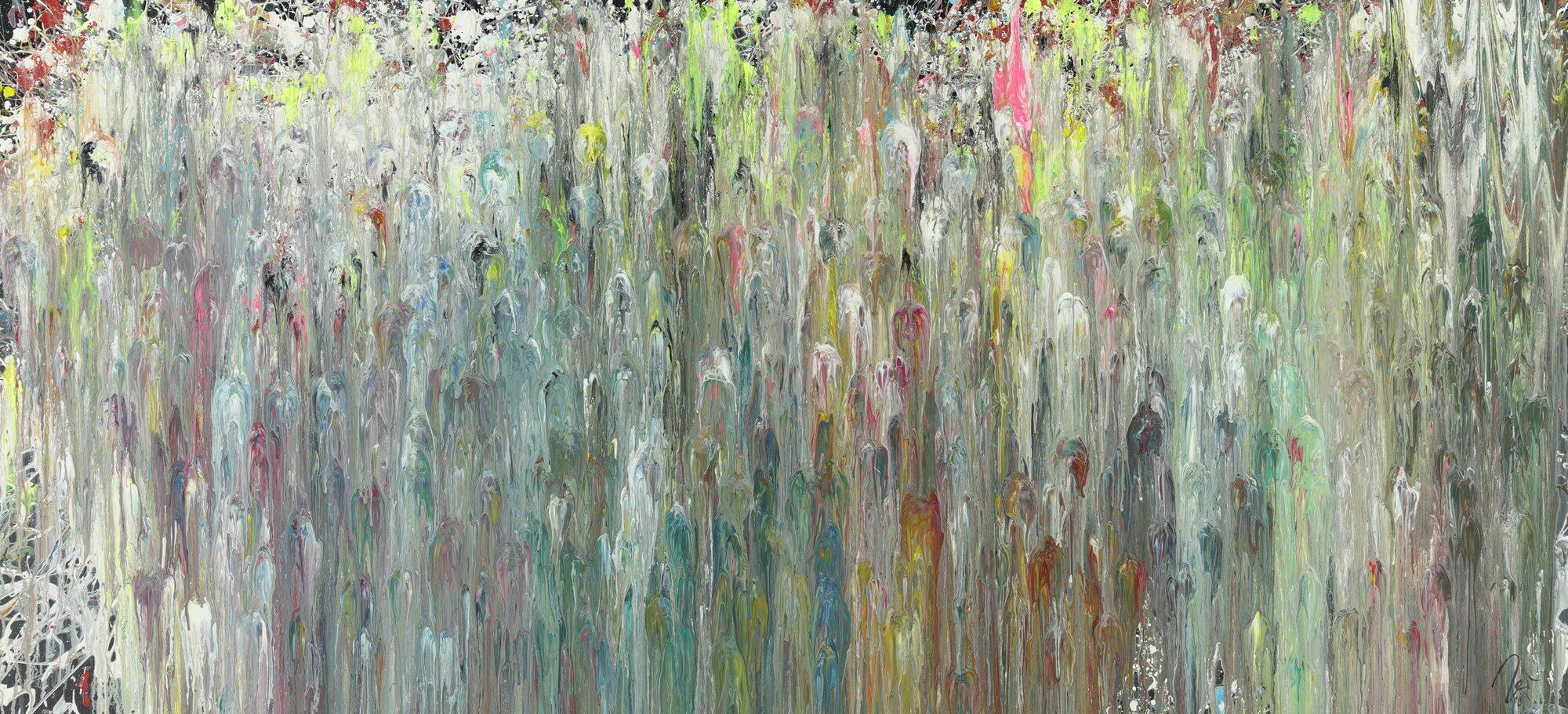 Abstraktes Acrylbild sehr modern zeitgenössisch expressionistisch handgemalt sehr groß