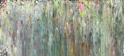 Abstraktes Acrylbild sehr modern zeitgenössisch expressionistisch handgemalt sehr groß