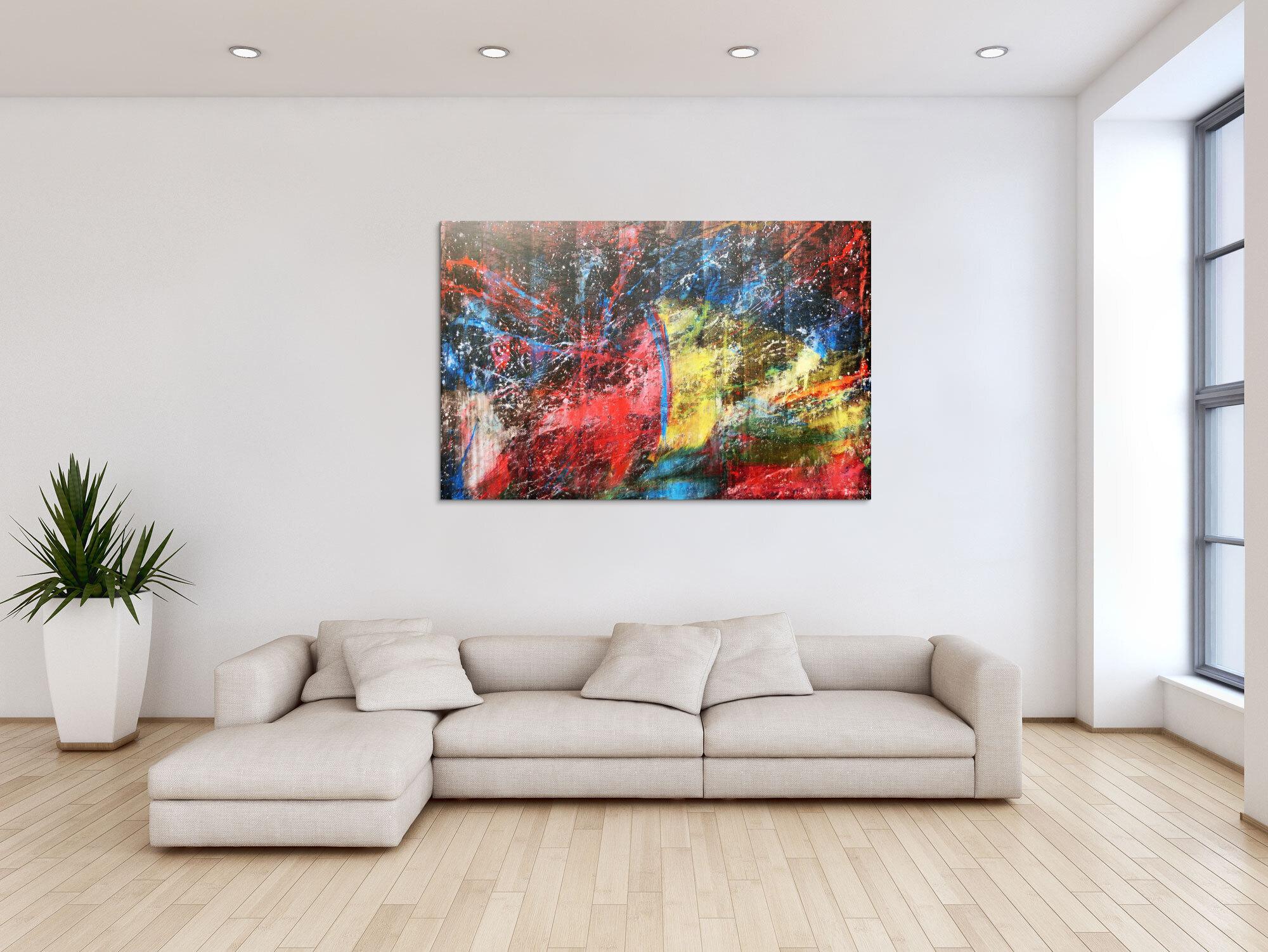 Abstraktes Actylbild Bunt modern