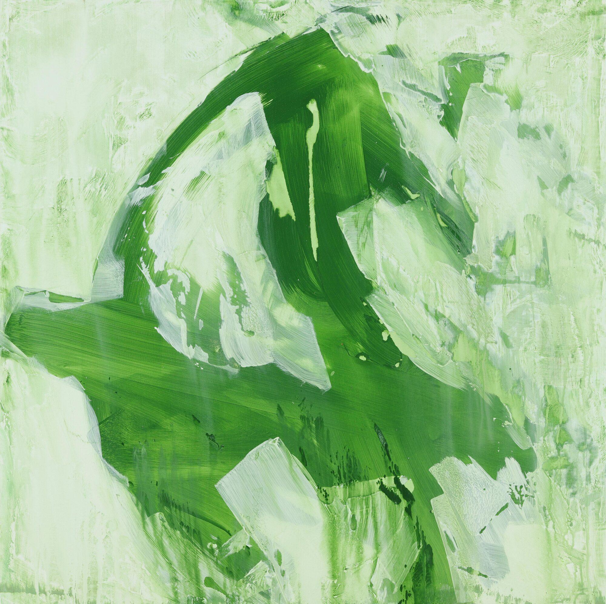 Abstraktes Acrylbild Modern Art handgemalt auf Leinwand Action Painting quadratisch