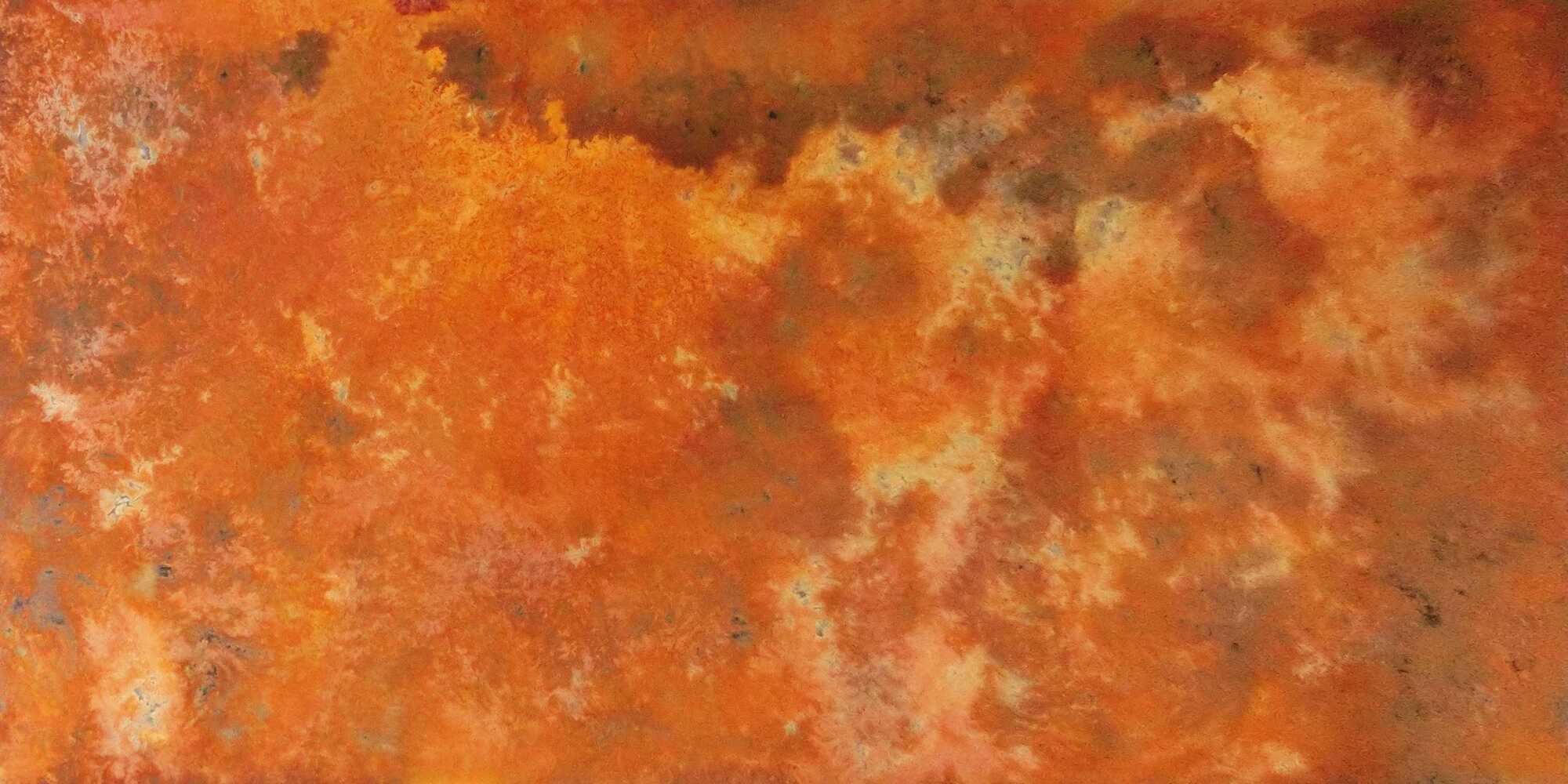 Abstraktes Rostbild aus echtem Rost sehr modern