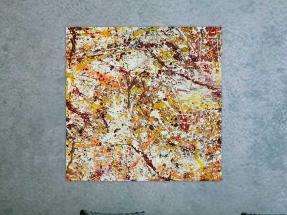 Kunstdruck Ausschnitt erstellen abstraktes Gemälde Nr. 1446
