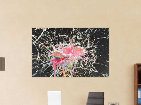 Kunstdruck Ausschnitt erstellen abstraktes Gemälde Nr. 1456