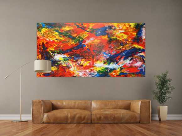 Modernes Acrylbild abstrakt bunt