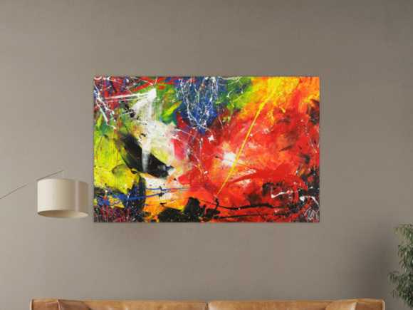 Kunstdruck Ausschnitt erstellen abstraktes Gemälde Nr. 1467