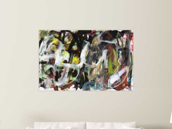 Kunstdruck auf Leinwand abstraktes Gemälde Nr. 1478