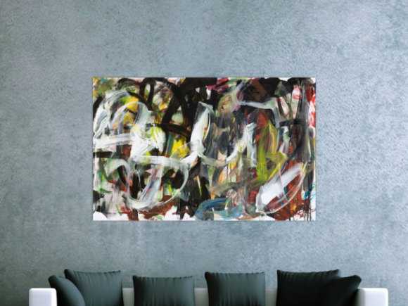Kunstdruck auf Leinwand abstraktes Gemälde Nr. 1478