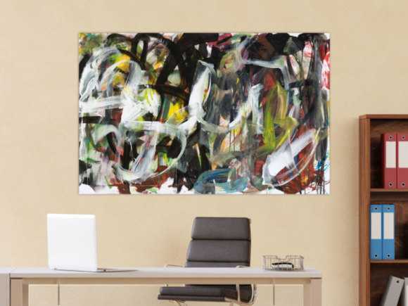 Kunstdruck Ausschnitt erstellen abstraktes Gemälde Nr. 1478