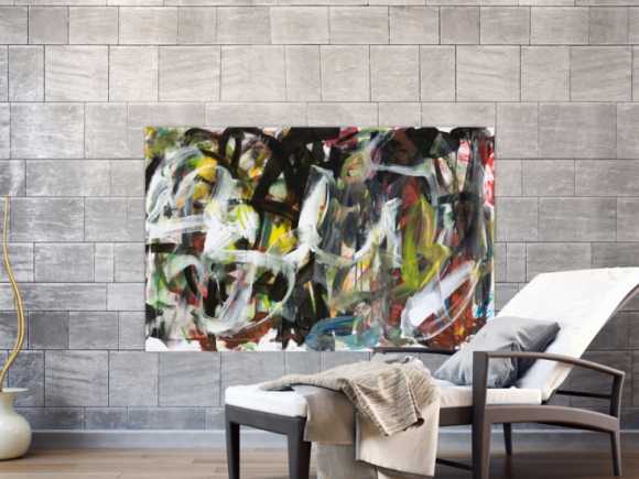 Kunstdruck auf Leinwand abstraktes Gemälde Nr. 1478