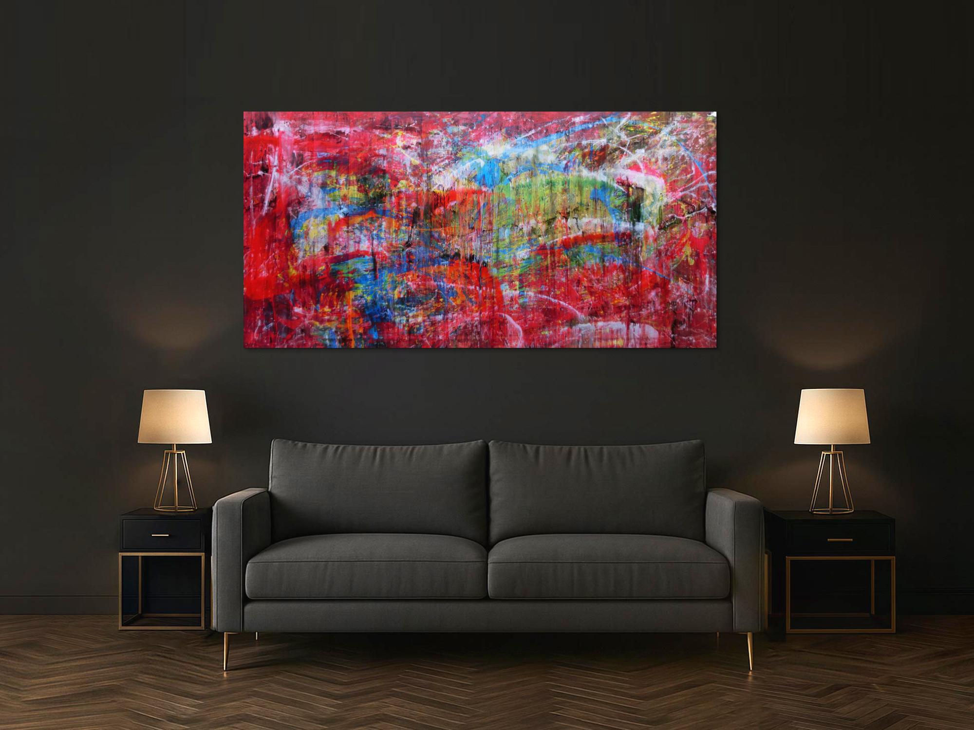 Acrylbild abstrakt bunt modern