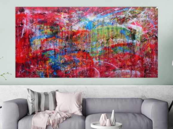 Kunstdruck Ausschnitt erstellen abstraktes Gemälde Nr. 148