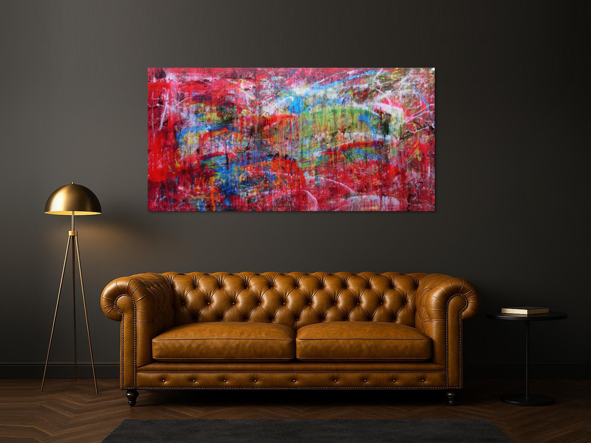 Acrylbild abstrakt bunt modern