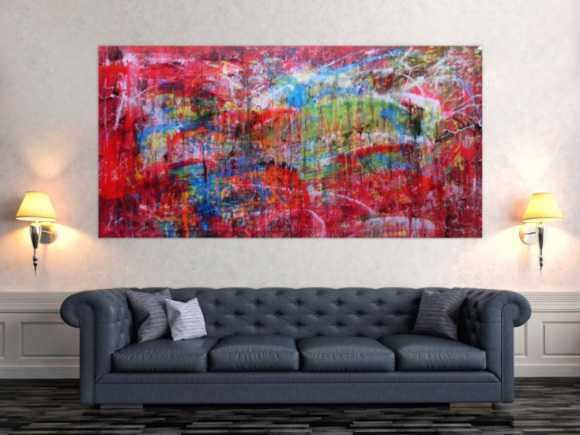 Acrylbild abstrakt bunt modern
