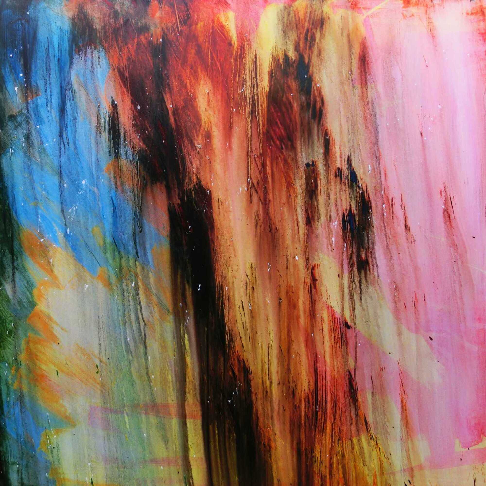 Acrylbild abstrakt modern quadratisch