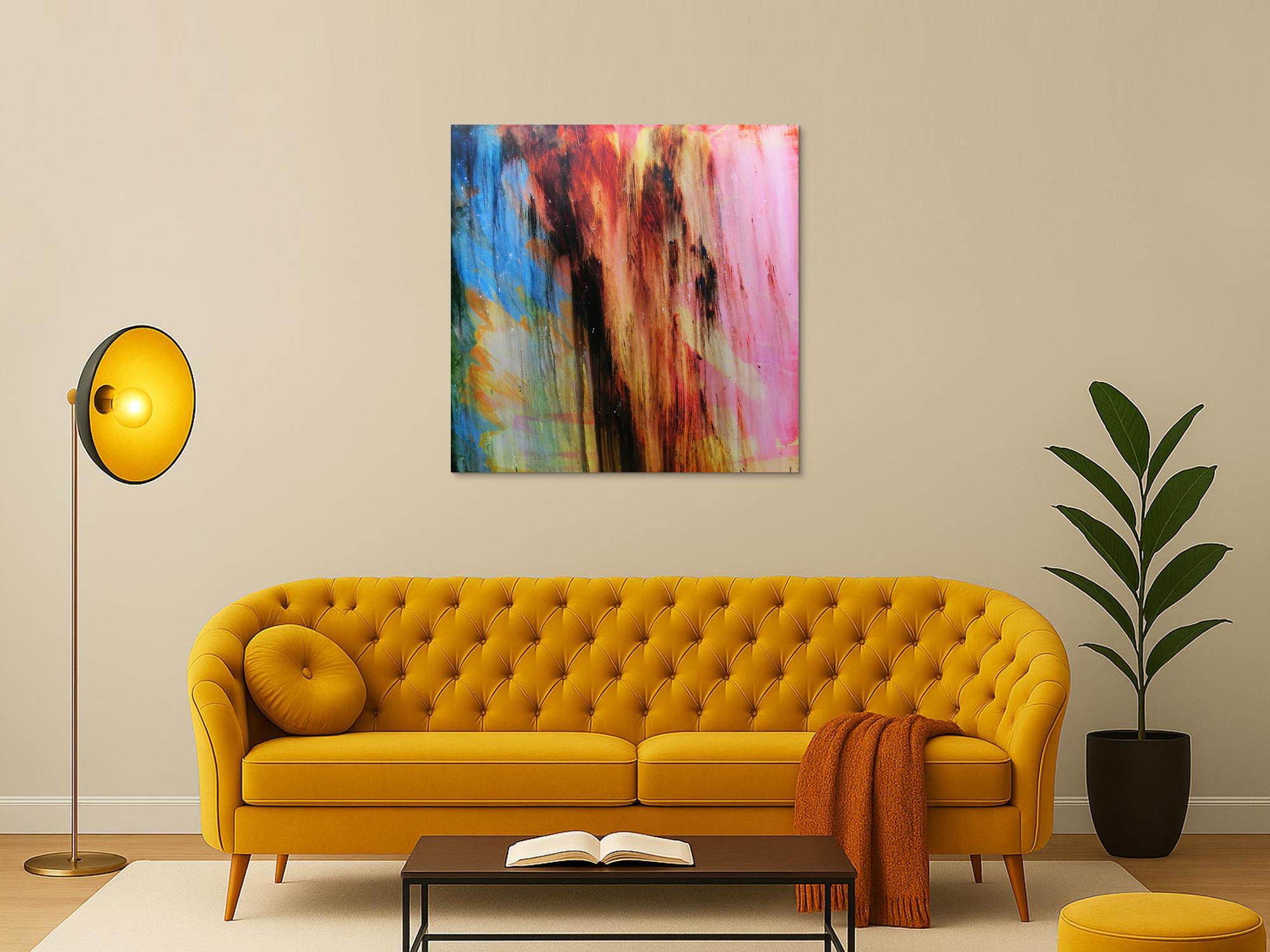 Acrylbild abstrakt modern quadratisch