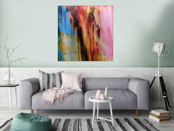 Acrylbild abstrakt modern quadratisch