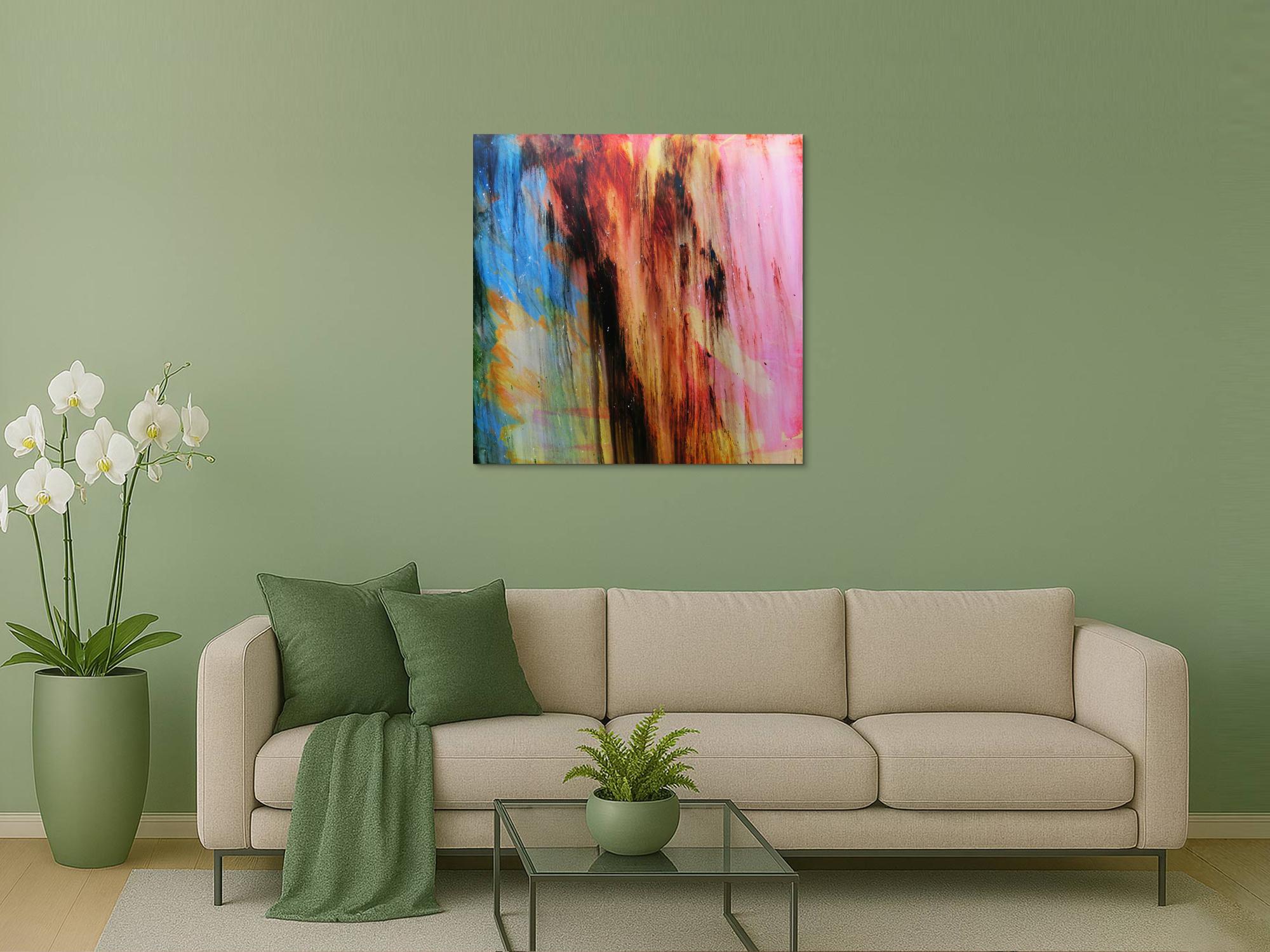 Acrylbild abstrakt modern quadratisch