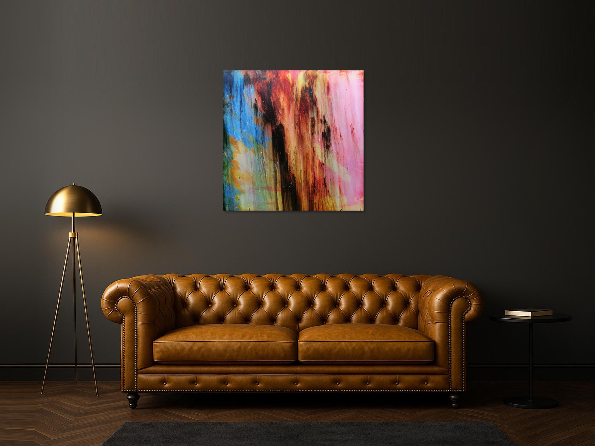 Acrylbild abstrakt modern quadratisch