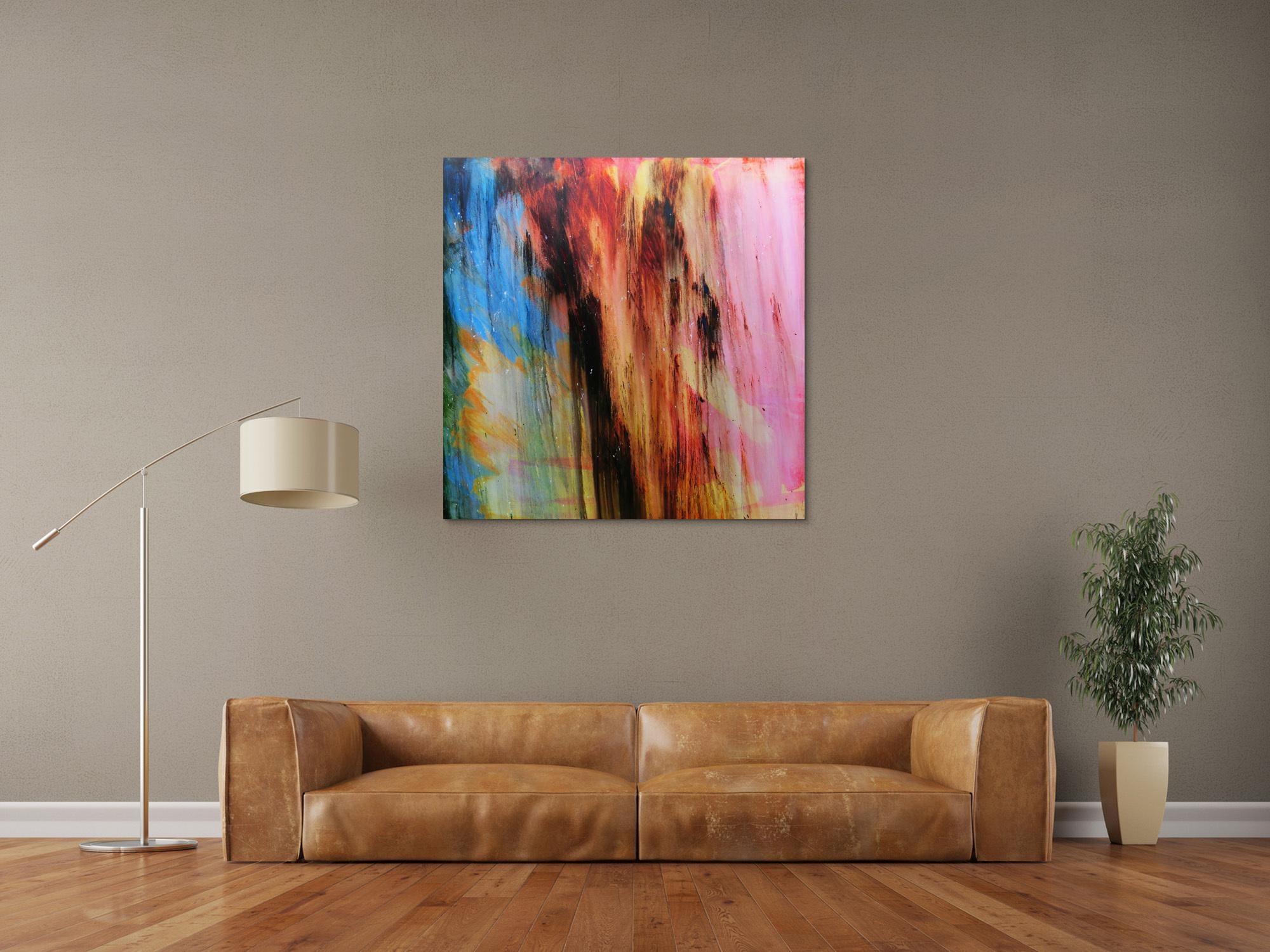 Acrylbild abstrakt modern quadratisch