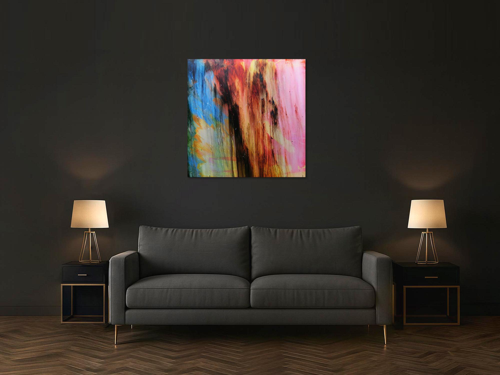 Acrylbild abstrakt modern quadratisch