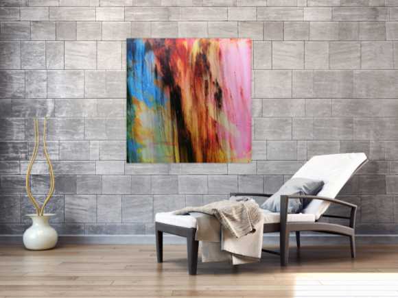 Acrylbild abstrakt modern quadratisch