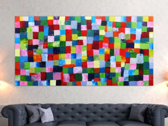 Kunstdruck Ausschnitt erstellen abstraktes Gemälde Nr. 150