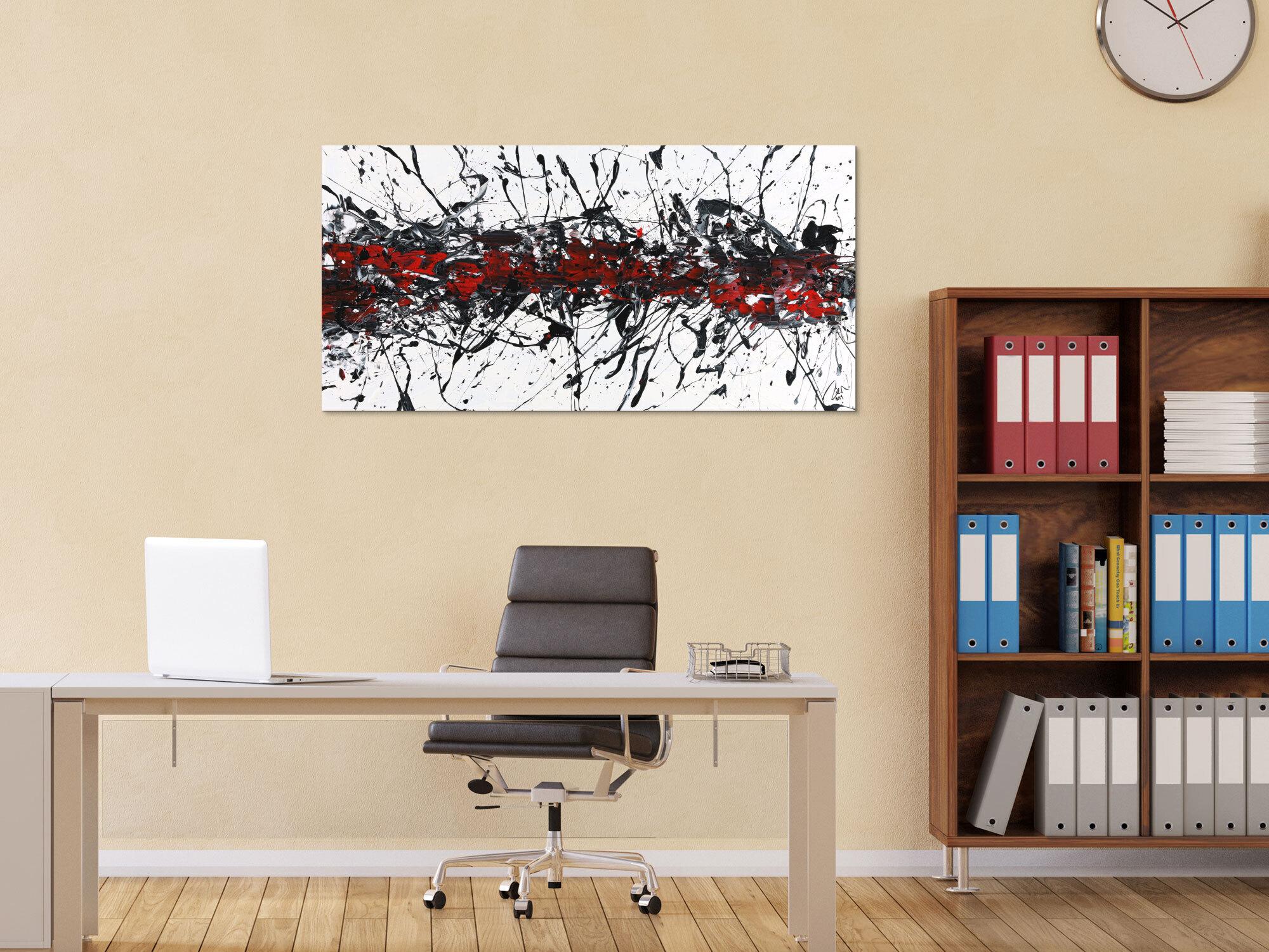 Abstraktes Acrylbild Modern Art zeitgenössische Malerei auf Leinwand