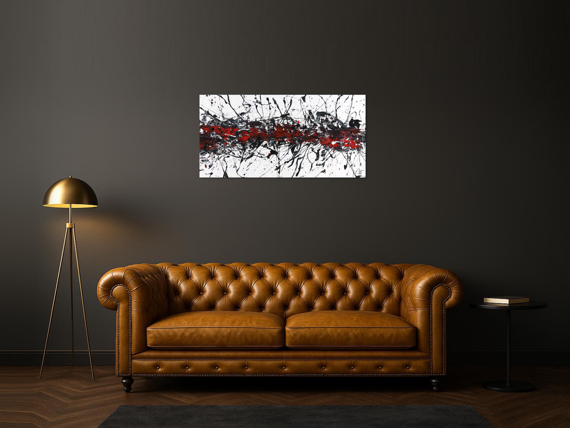 Abstraktes Acrylbild Modern Art zeitgenössische Malerei auf Leinwand
