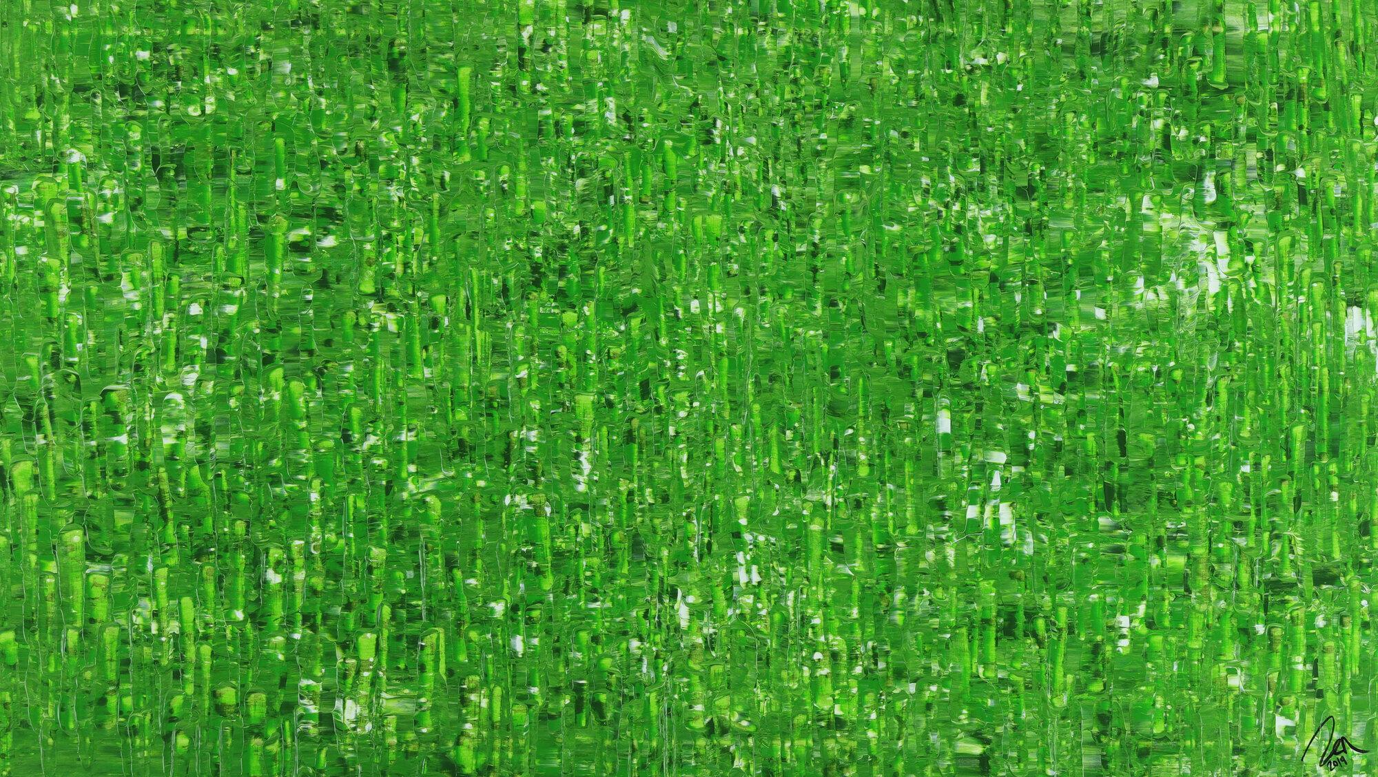 Abstraktes Gemälde auf Leinwand handgemalt zeitgenössisch Modern Art