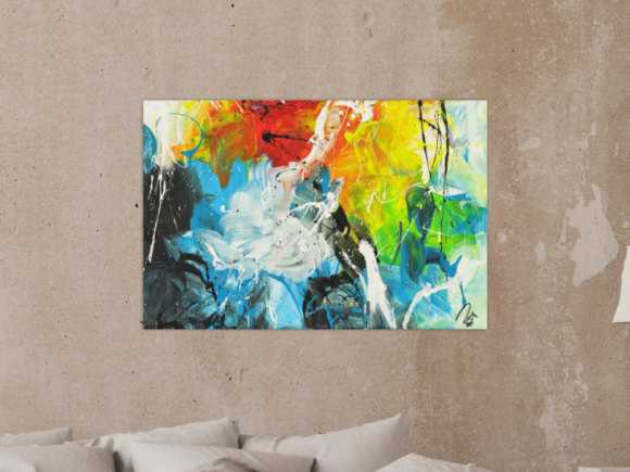 Kunstdruck auf Leinwand abstraktes Gemälde Nr. 1512