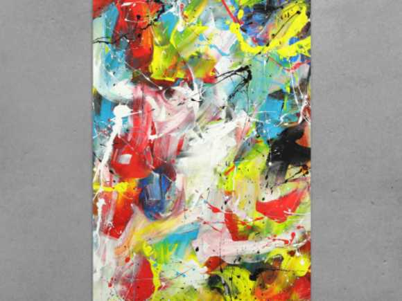 Kunstdruck Ausschnitt erstellen abstraktes Gemälde Nr. 1517