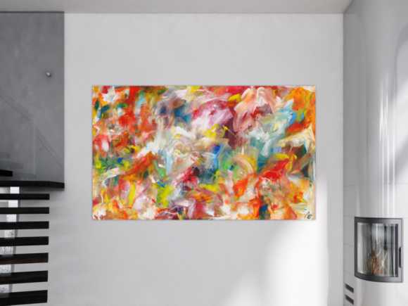 Kunstdruck Ausschnitt erstellen abstraktes Gemälde Nr. 1520