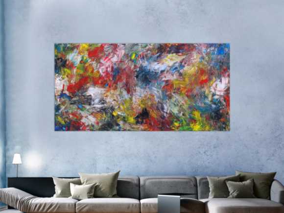 Kunstdruck Ausschnitt erstellen abstraktes Gemälde Nr. 1522