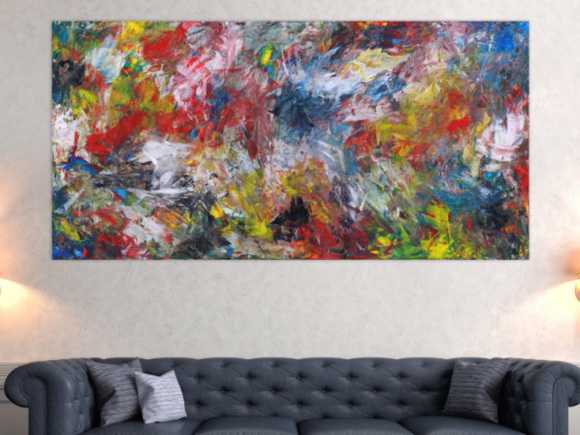 Kunstdruck auf Leinwand abstraktes Gemälde Nr. 1522